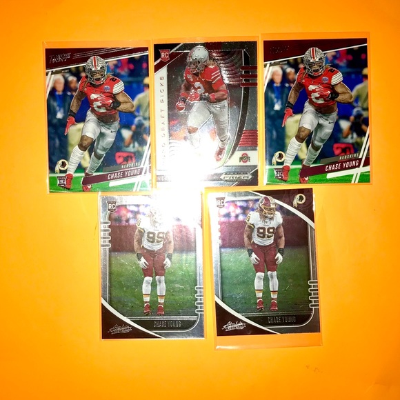 Chase Young Panini NFL Rookie Football Card Lot